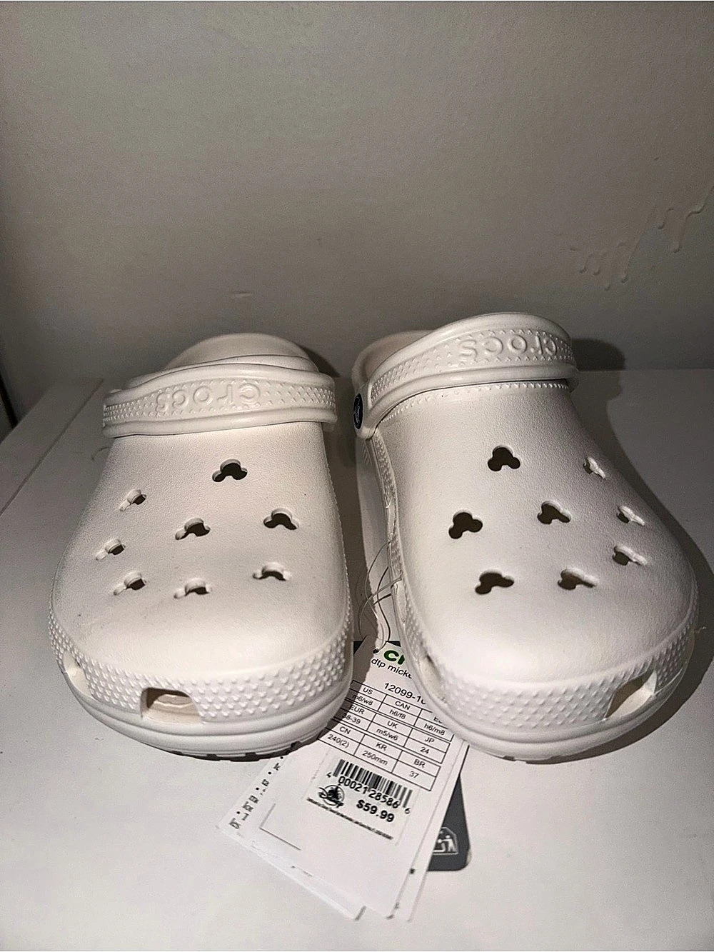 Crocs x Disney Mickey Mouse Classic Clog White US 8